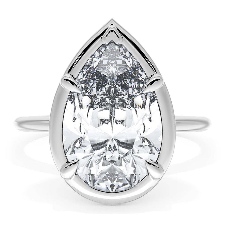 Pear Solitaire Engagement Ring