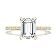 Emerald Solitaire Engagement Ring