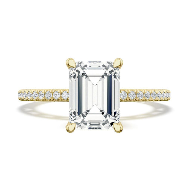 Emerald Solitaire Engagement Ring
