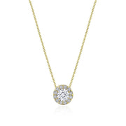 17"" Single Bloom Diamond Necklace