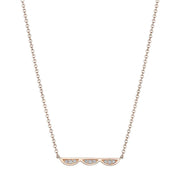 Closed Crescent Diamond Necklace - Petite