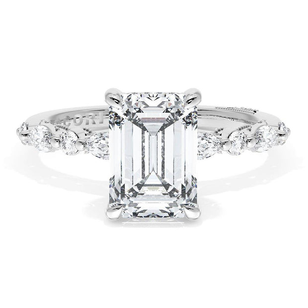 Emerald Solitaire Engagement Ring