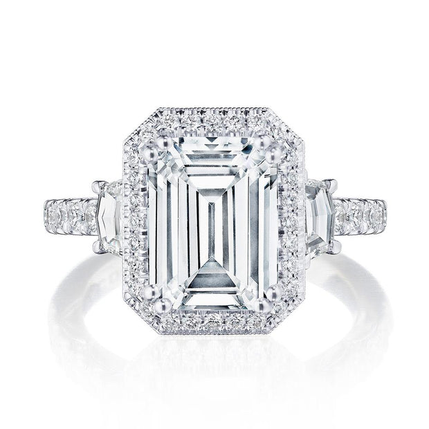 Emerald 3-Stone Engagement Ring
