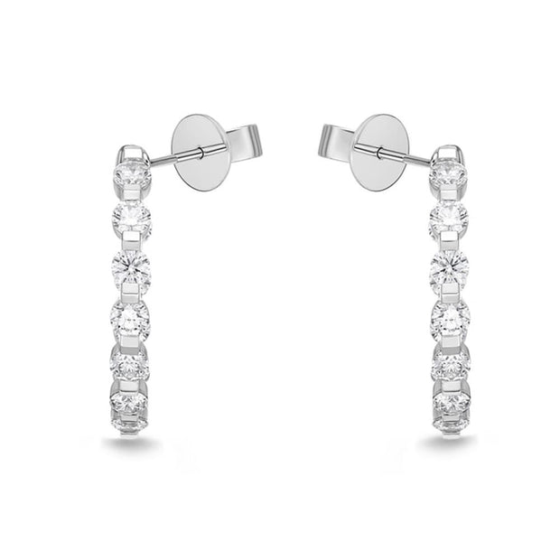 Precious Prong Theme (angled pin post) Round Hoops