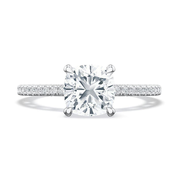 Cushion Solitaire Engagement Ring