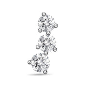 3-Stone Left Side Single Climber 0.75ctw approx.
