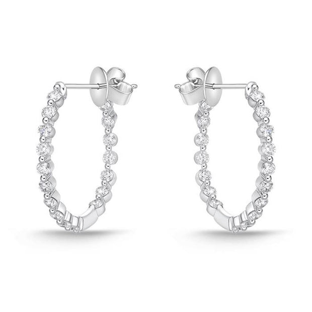 Aura Diamond Hoops 1.50ctw approx.