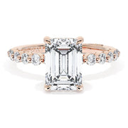 Emerald Solitaire Engagement Ring