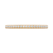 French Pavé Diamond Wedding Band