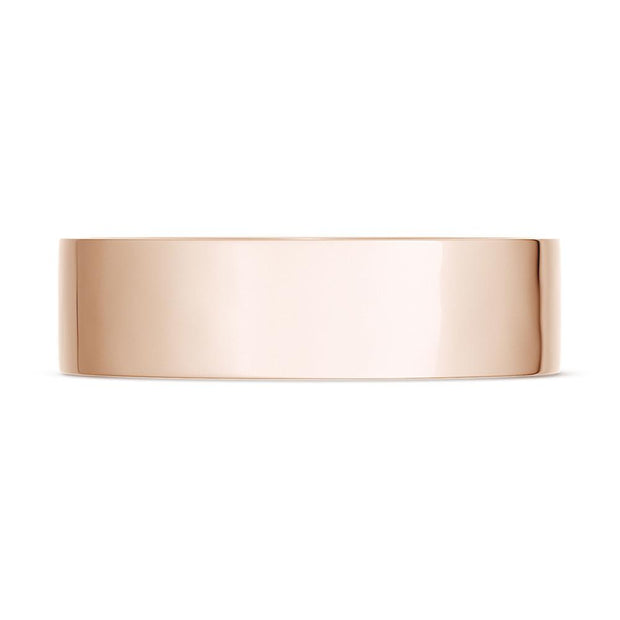 Classic Flat in High Polish Finish Wedding Band