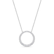Graduated Diamond Circle Necklace .50ctw approx.
