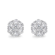 Floral Diamond Studs 1.50ctw approx.