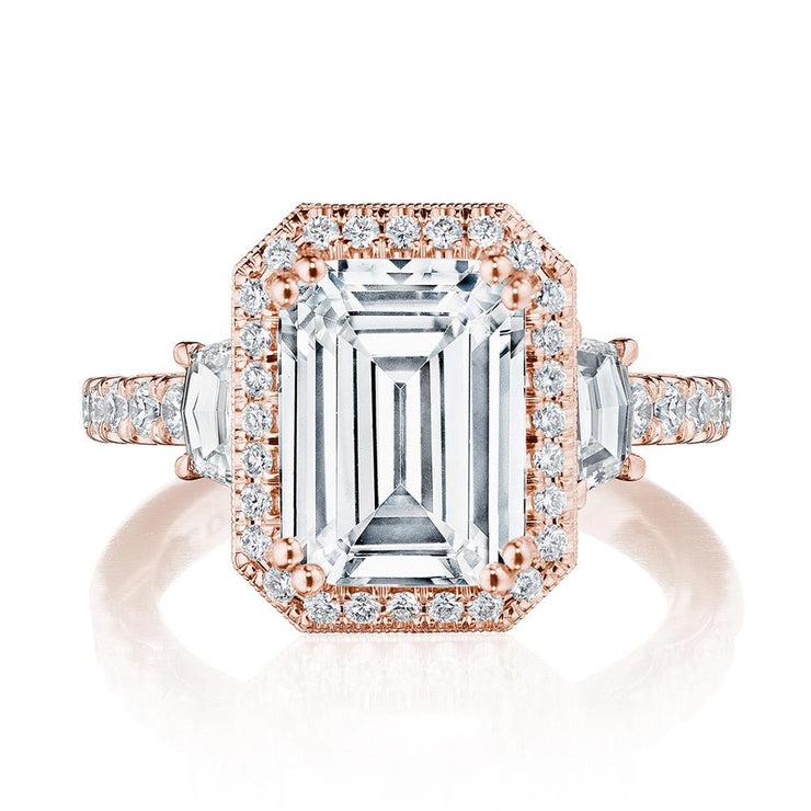 Emerald 3-Stone Engagement Ring
