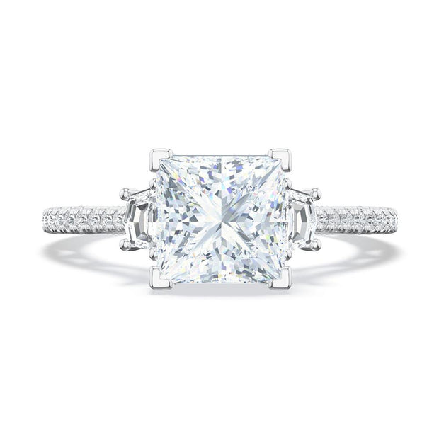 Princess 3-Stone Engagement Ring