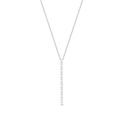 Geo Arts Vertical Diamond Necklace, 24
