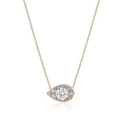 17"" Pear Bloom Diamond Necklace
