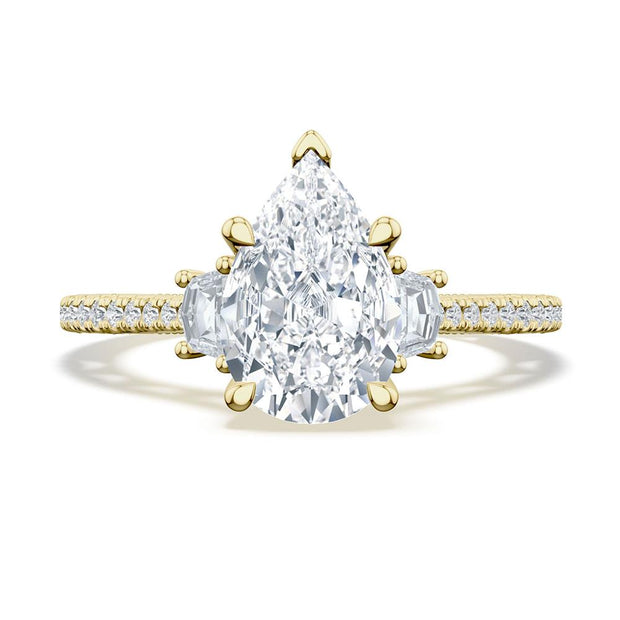 Pear 3-Stone Engagement Ring