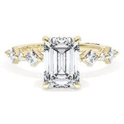 Emerald Solitaire Engagement Ring