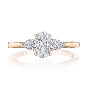 Oval 3-Stone Engagement Ring