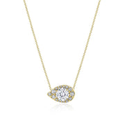 17"" Pear Bloom Diamond Necklace