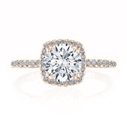 Cushion Bloom Engagement Ring