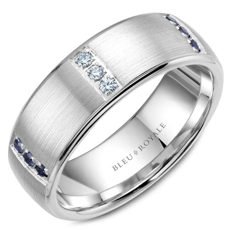 Bleu Royale Wedding Band