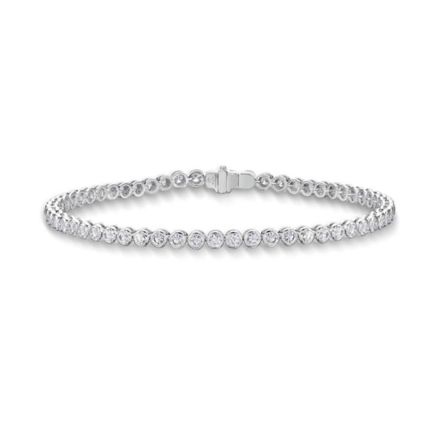 Bezel Diamond Line Bracelet 1ctw approx.