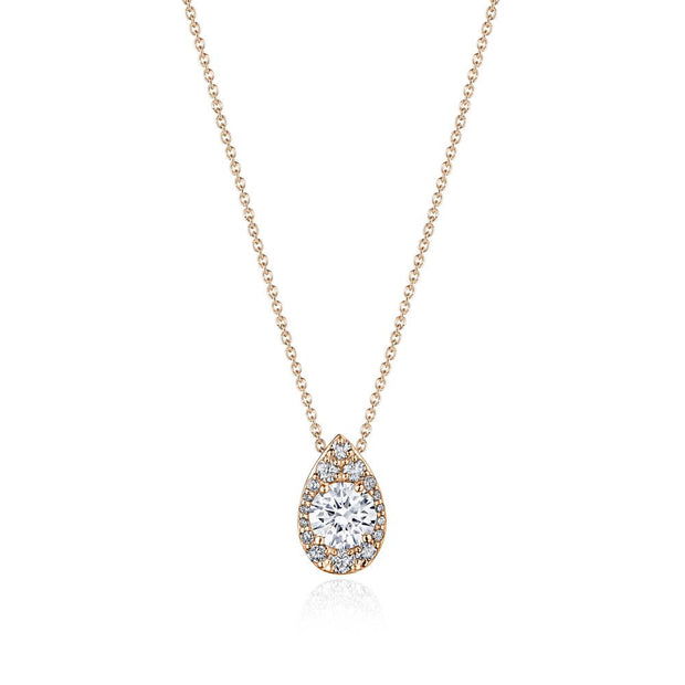 17"" Pear Bloom Diamond Necklace