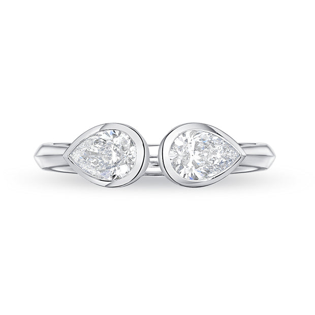 Two Stones Bridal Ring, Ctr 0.50-0.59, Mdl 08