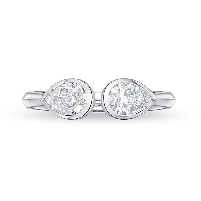 Two Stones Bridal Ring, Ctr 0.50-0.59, Mdl 08