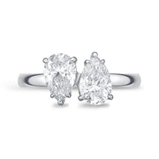 Two Stones Bridal Ring, Ctr 1.00-1.19, Mdl 04