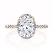 Oval Bloom Engagement Ring