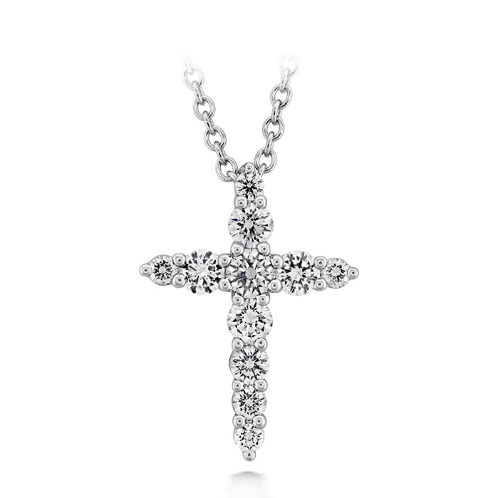 Shared Prong Diamond Cross Pendant .40ctw approx.