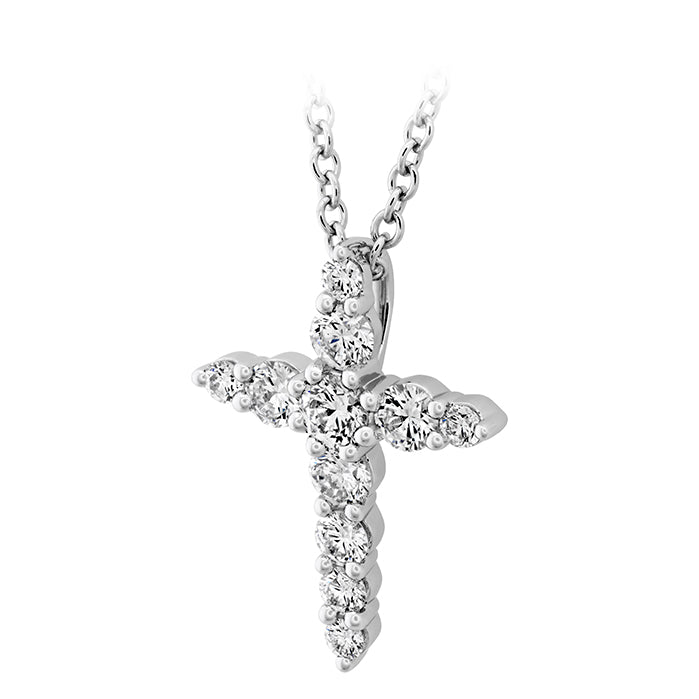 Shared Prong Diamond Cross Pendant .40ctw approx.