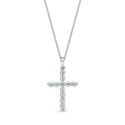 Single Prong Cross Pendant .21ctw approx.