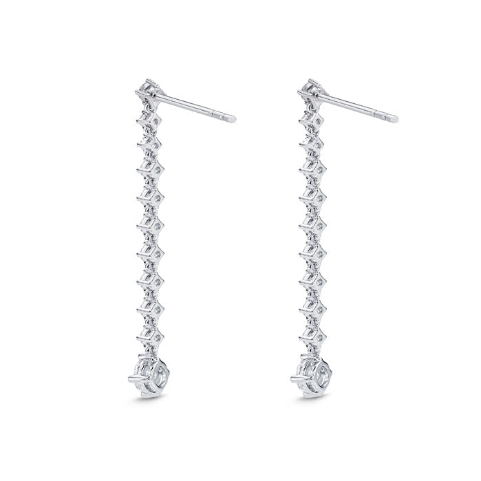 Lila Drop Earrings 1ctw approx.