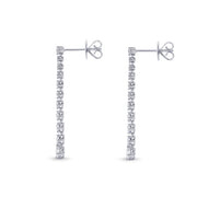 Lila Drop Earrings 1ctw approx.