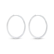 Oval Diamond Hoops 1.20ctw approx.