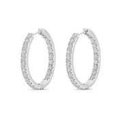 Oval Diamond Hoops 2.50ctw approx.