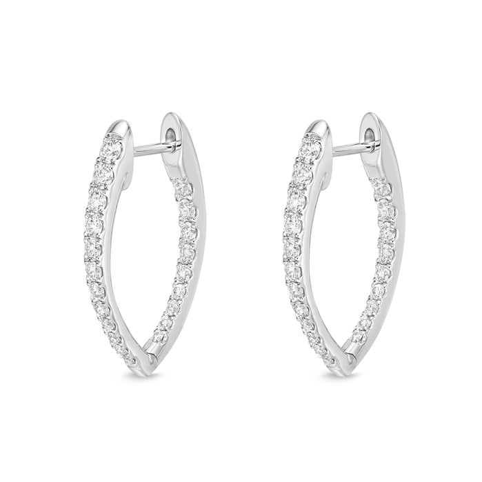 Imperial Diamond Hoops .75ctw approx.