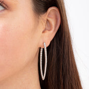 Imperial Diamond Hoops 3.40ctw approx.