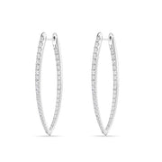 Imperial Diamond Hoops 2.40ctw approx.