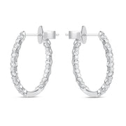 Precious Prong Theme (angled pin post) Round Hoops