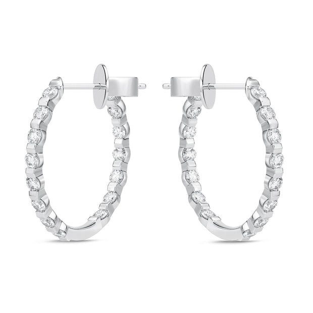 Precious Prong Theme (angled pin post) Round Hoops