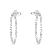 Precious Prong Theme (angled pin post) Round Hoops