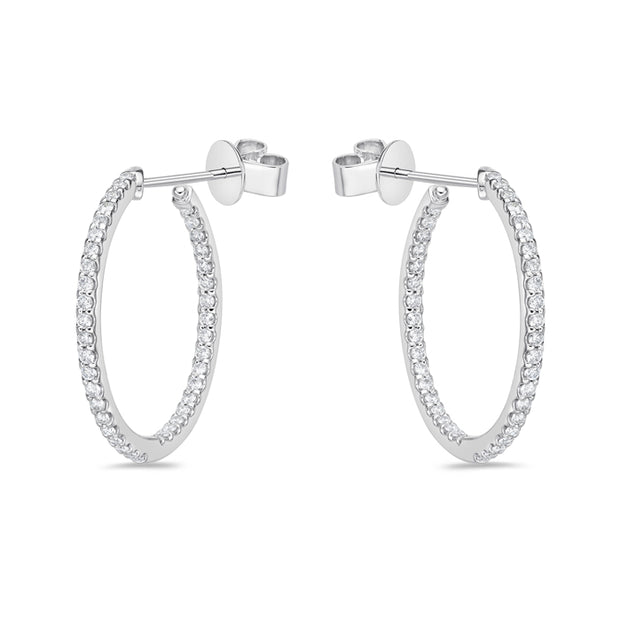 Odessa Round Hoops .75ctw approx.