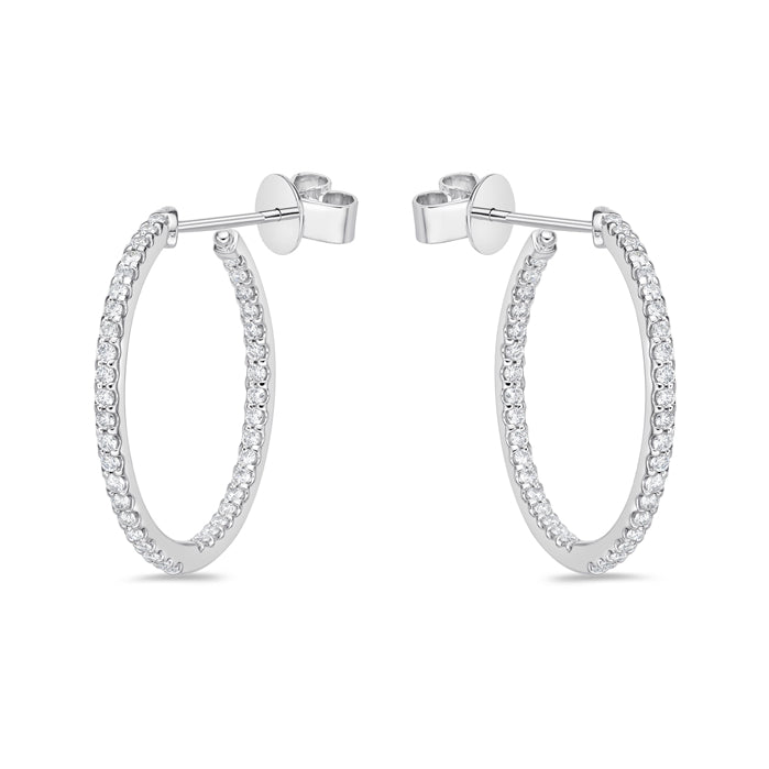 Odessa Round Hoops .75ctw approx.