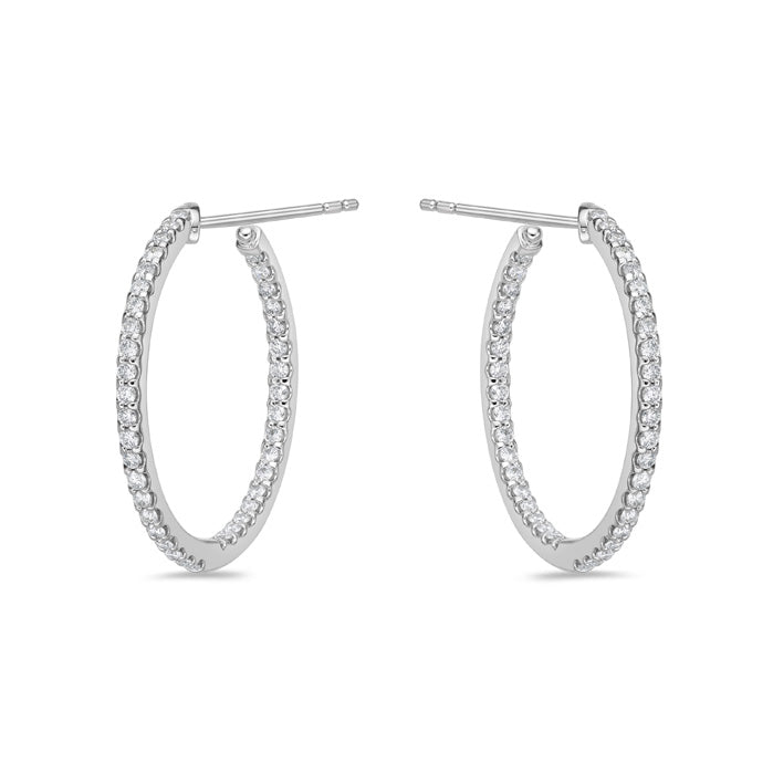 Odessa Round Hoops .75ctw approx.