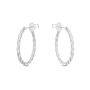 Rope Hoops, Flush Single-Stone, 35X35MM