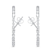 Aura Diamond Hoops 3ctw approx.